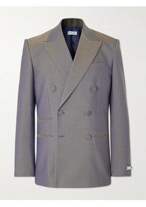 Burberry - Double-Breasted Wool Suit Jacket - Men - Gray - IT 46
