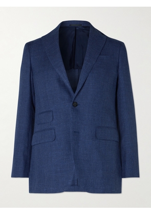 Sid Mashburn - Kincaid No. 2 Linen and Wool-Blend Hopsack Blazer - Men - Blue - IT 46