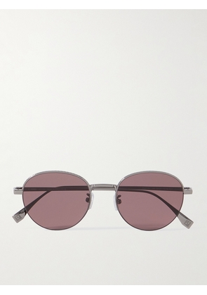 Fendi - Travel Round-Frame Silver-Tone Sunglasses - Men - Silver