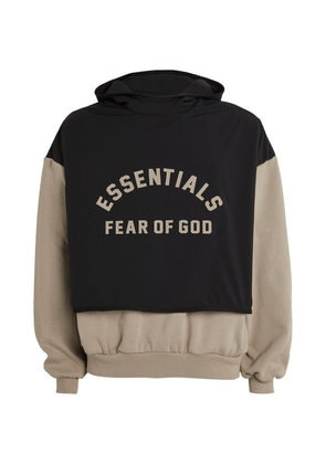 Fear Of God Essentials Layered Logo Hoodie