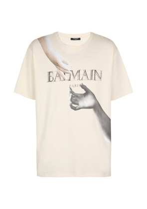 Balmain Statue Print T-Shirt