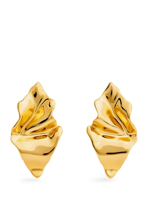 Alexis Bittar Gold-Plated Crumpled Earrings