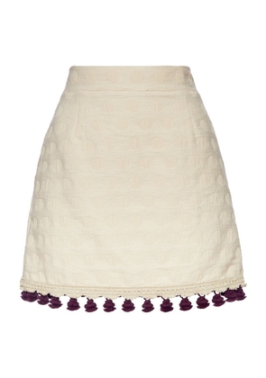 La Doublej Fringed Baia Mini Skirt