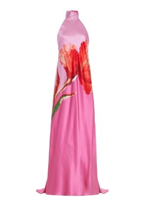 Silvia Tcherassi - Exclusive Sherry Floral Stretch-Silk Maxi Dress - Multi - S - Moda Operandi