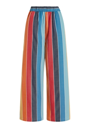 Marrakshi Life - Exclusive High-Rise Cotton-Blend Wide-Leg Pants - Multi - XL - Moda Operandi