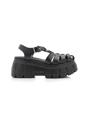 Miu Miu - Caged Platform Sandals - Black - IT 39 - Moda Operandi