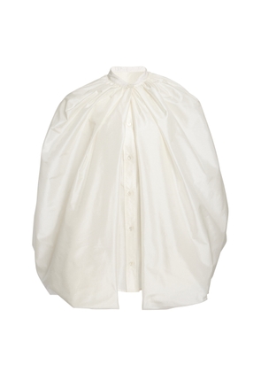 Stella McCartney - Balloon Silk Shirt - White - IT 38 - Moda Operandi