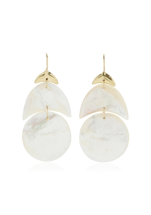 Ten Thousand Things - Small Arp 18k Yellow Gold Mother-Of-Pearl Earrings - White - OS - Moda Operandi - Gifts For Her