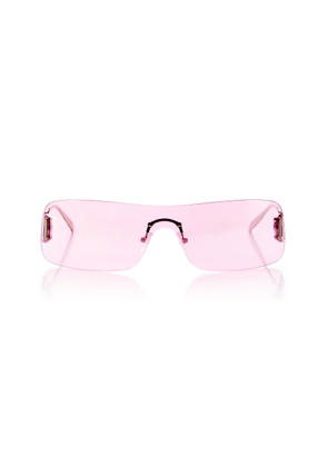 Banbé - Exclusive The Romee Wrap-Frame Metal Sunglasses - Pink - OS - Moda Operandi