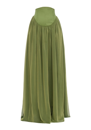 Andrea Iyamah - Pado Corset Maxi Skirt - Green - XS - Moda Operandi