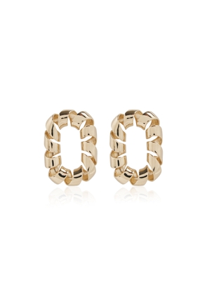 Rabanne - XL Link Twisted Gold-Tone Earrings - Gold - OS - Moda Operandi - Gifts For Her
