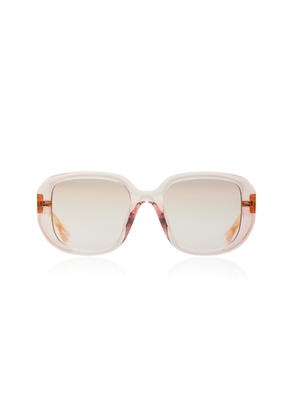 Gucci - Oversized Square-Frame Bio-Nylon Sunglasses - Pink - OS - Moda Operandi
