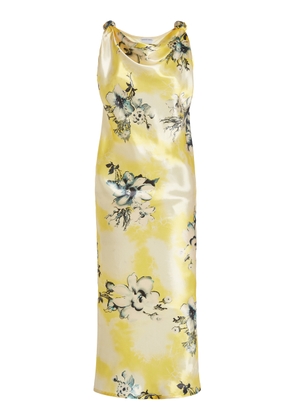 Bottega Veneta - Floral Satin Dress  - Multi - IT 40 - Moda Operandi