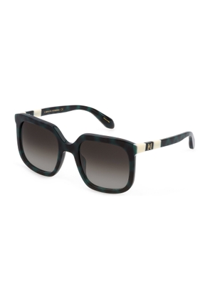 Carolina Herrera Grey Gradient Square Ladies Sunglasses SHN627M 0921 54