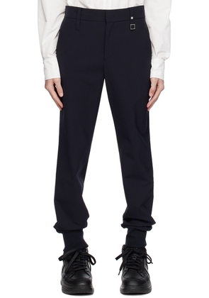 WOOYOUNGMI Navy Cuffed Trousers