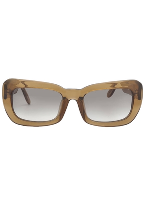 Yohji Yamamoto X Linda Farrow Clear Flash Rectangular Unisex Sunglasses YYF SPIDER C2