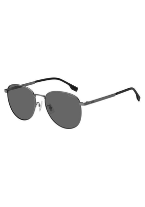 Hugo Boss Polarized Grey Pilot Mens Sunglasses BOSS 1536/F/S 0R80/M9 57