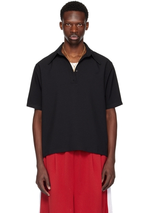 WILLY CHAVARRIA Black Point Collar Polo