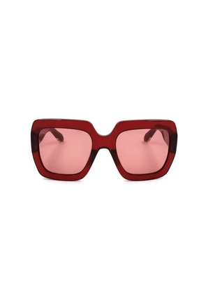 Carolina Herrera Red Butterfly Ladies Sunglasses SHN636 0954 55