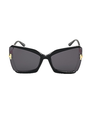 TOM FORD Gia Sunglasses in Black - Black. Size all.