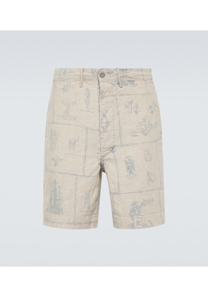 RRL Printed linen shorts