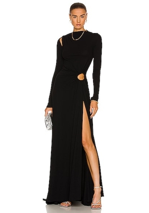 Monse Vortex Long Sleeve Gown in Black - Black. Size 2 (also in ).