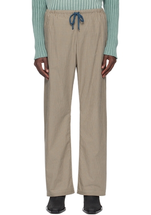 SC103 Brown Drawstring Trousers