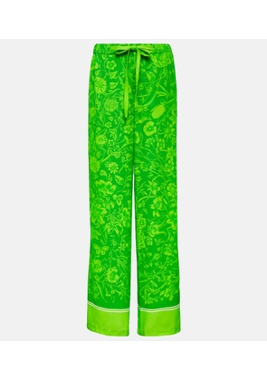 Gucci Floral wide-leg pants