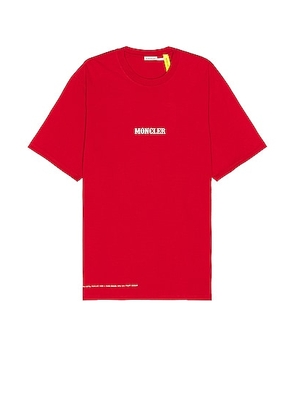 Moncler Genius x Fragment SS T-Shirt in Red - Red. Size M (also in ).