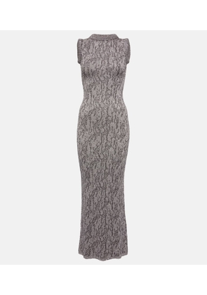 Acne Studios Sequined jacquard maxi dress