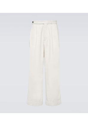 Bode Skunk Tail cotton wide-leg pants