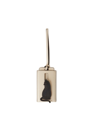 Mulberry Cat Luggage Tag - Chalk-Black