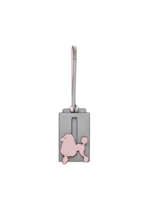 Mulberry Poodle Luggage Tag - Pale Grey-Powder