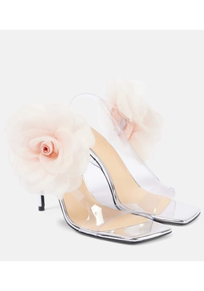Magda Butrym Floral-appliqué PVC and leather sandals