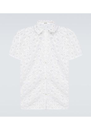 Bode Primrose floral lace shirt
