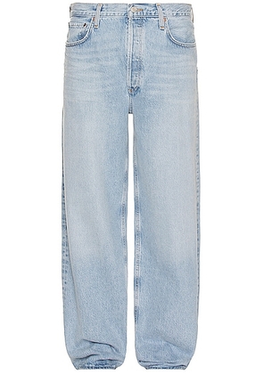 AGOLDE Low Slung Baggy Jean in Harmony - Blue. Size 36 (also in 30, 31, 32, 33, 34).