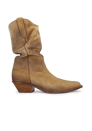 Maison Margiela Tabi Western Boots in Medal Bronze - Tan. Size 43 (also in ).