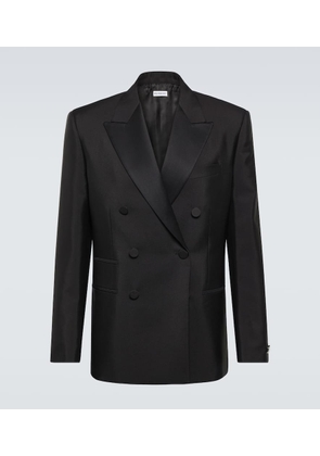 Burberry Double-breasted wool and silk blazer