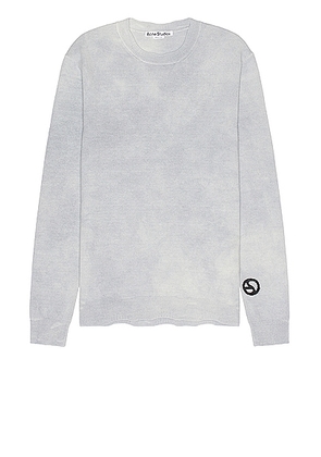 Acne Studios Knit Sweater in Dusty Blue - Baby Blue. Size M (also in L, S, XL/1X).