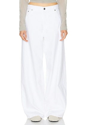 Haikure Bethany Twill Pant in Optical White - White. Size 24 (also in 25, 30).