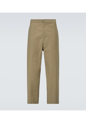 Lemaire Cropped cotton-blend tapered pants