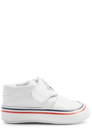 Moncler Kids Bebé Leather Sneakers - White - 18/19 (IT18/ UK2 Baby)