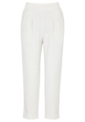 Varley The Rolled Stretch-jersey Sweatpants - Ivory - L (UK14 / L)