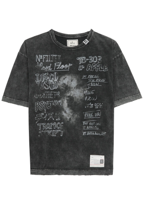Maison mihara yasuhiro Printed Cotton T-shirt - Black