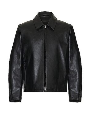 POST ARCHIVE FACTION (PAF) 6.0 Leather Jacket in Black - Black. Size M (also in ).