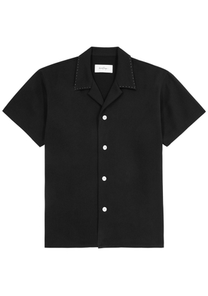 Second Layer Avenue Woven Shirt - Black And Silver - L