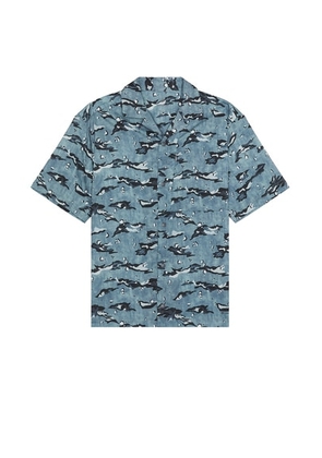 Snow Peak Printed Breathable Quick Dry Shirt in Grey - Grey. Size L (also in M, S, XL/1X).