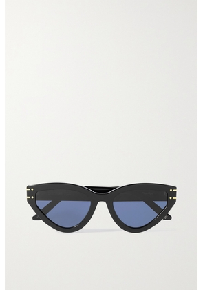 DIOR Eyewear - Diorsignature B2u Cat-eye Acetate And Silver-tone Sunglasses - Blue - One size