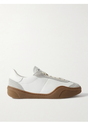 Acne Studios - Bars Leather And Suede Sneakers - White - IT36,IT37,IT38,IT39,IT40,IT41
