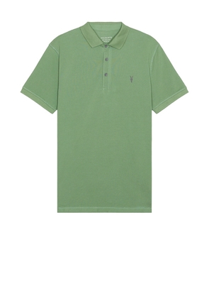 ALLSAINTS Reform Polo in Green. Size M, S, XL/1X.